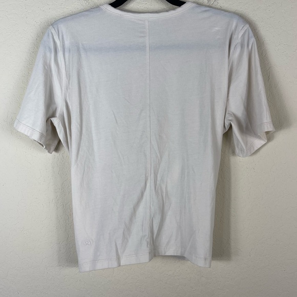 Lululemon Crescent Knot Twist Front Tee Cream Size 6 - Picture 5 of 5
